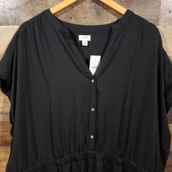 J. Crew factory NWT cuffed camp shirt jumpsuit - Picture 6 of 11